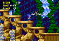 Sonic 2 - Hidden Palace Zone Screen Shot