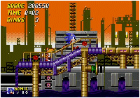 Sonic 2 - Oil Ocean Zone Screen Shot